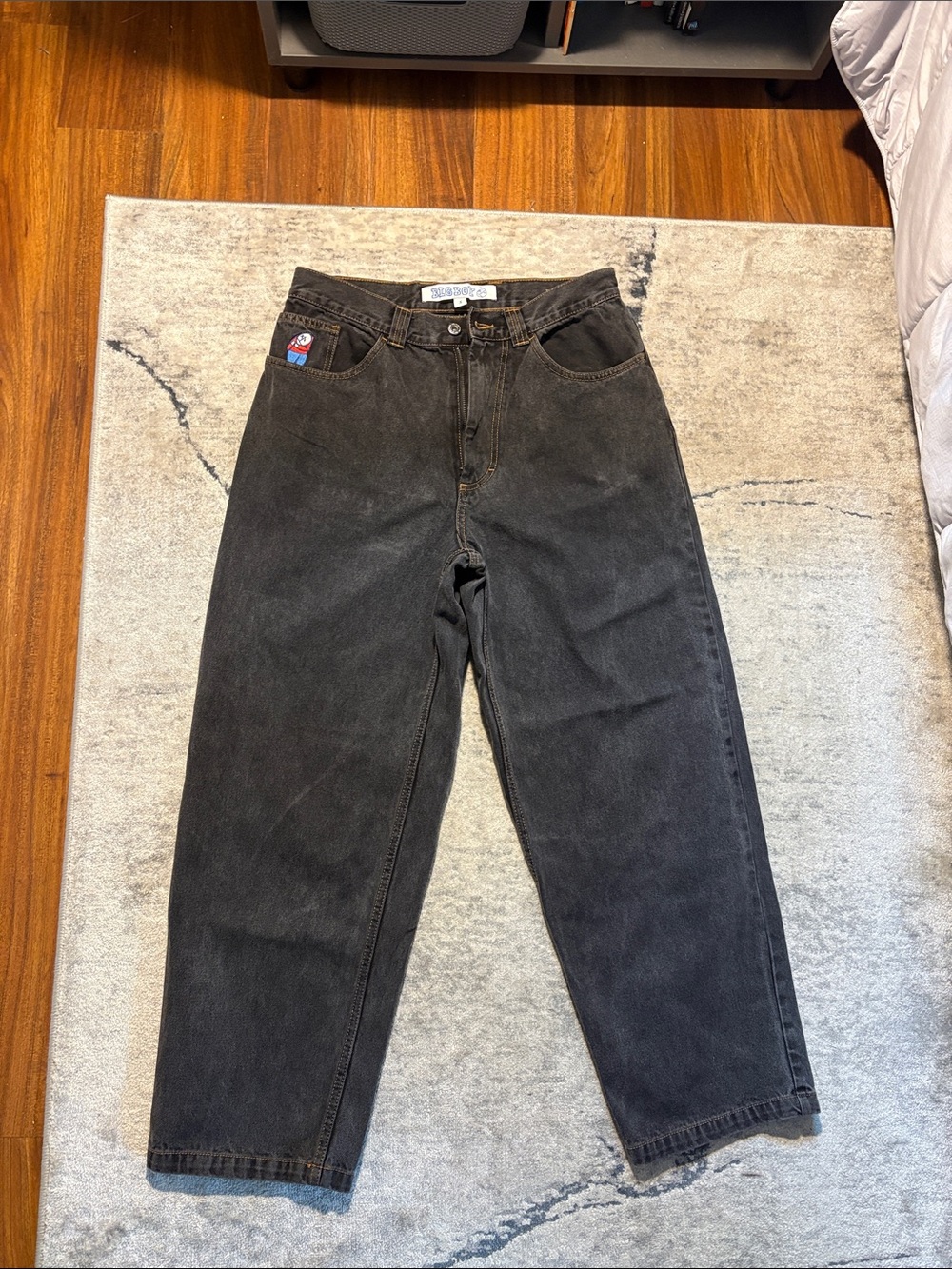Y2K Mens Polar Big Boys Baggy Jeans